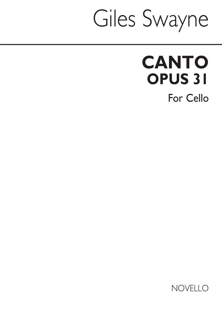 Canto For Cello